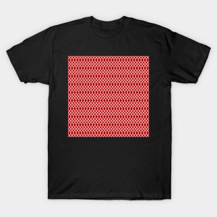 Red pattern Geometric christmas abstract T-Shirt